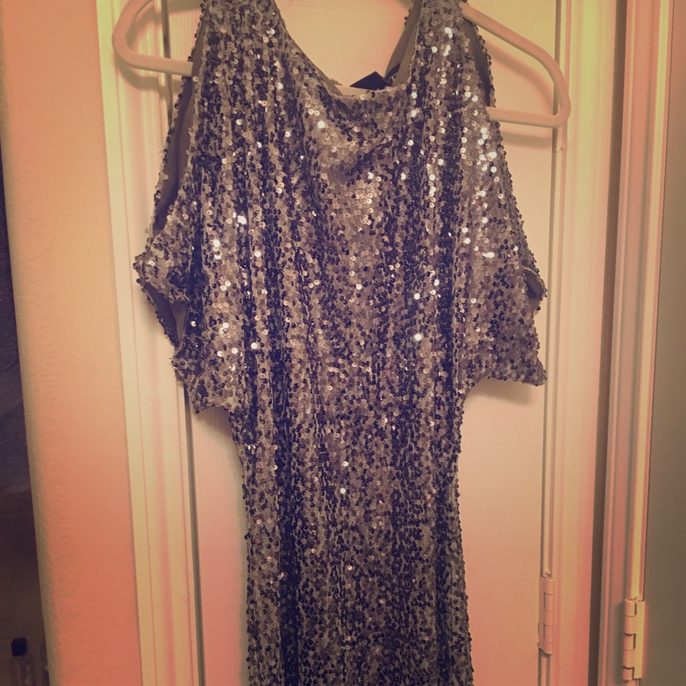 Gorgeous Sliver Sequence Dress